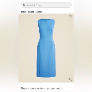J. Crew Sheath dress in four-season stretch